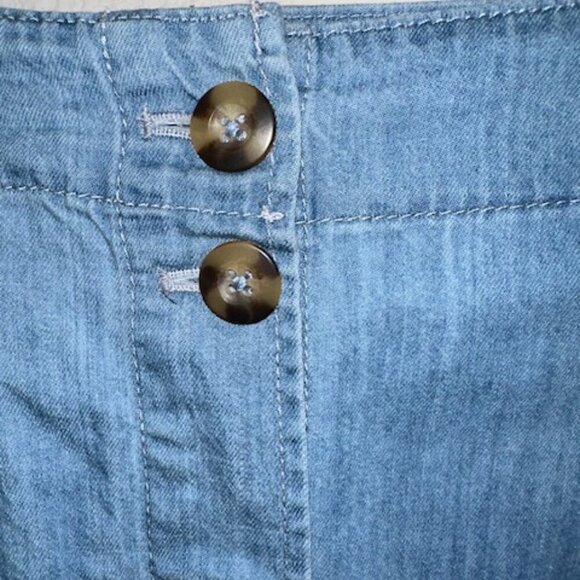 Time and Tru Women's Button Front Midi Skirt - Picture 2 of 5